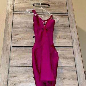 Cute magenta bandage dress!!